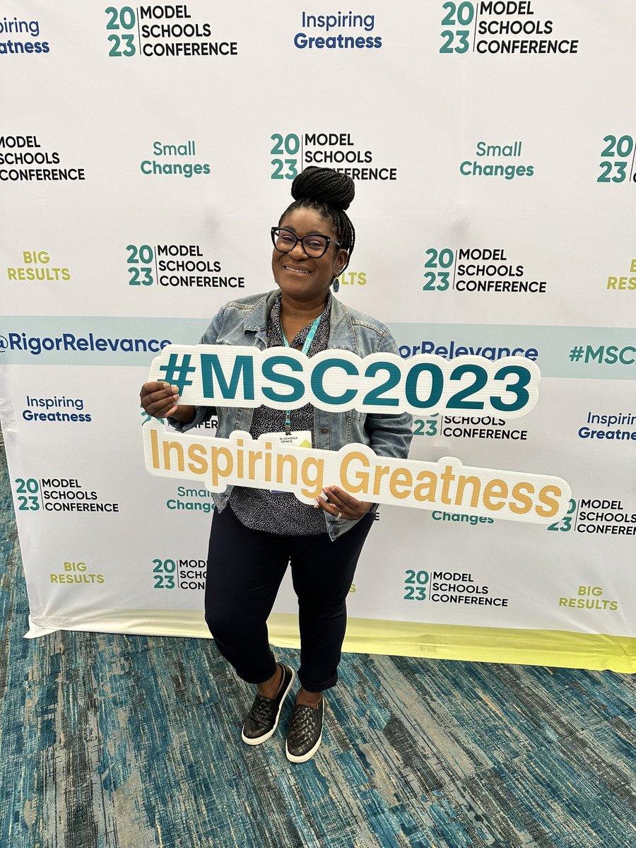MrsRAustin's tweet photo. So excited to have the opportunity to be at Model School Conference 2023!!  #EmmottGlow  #MSC2023 https://t.co/Jz1MRzSzan