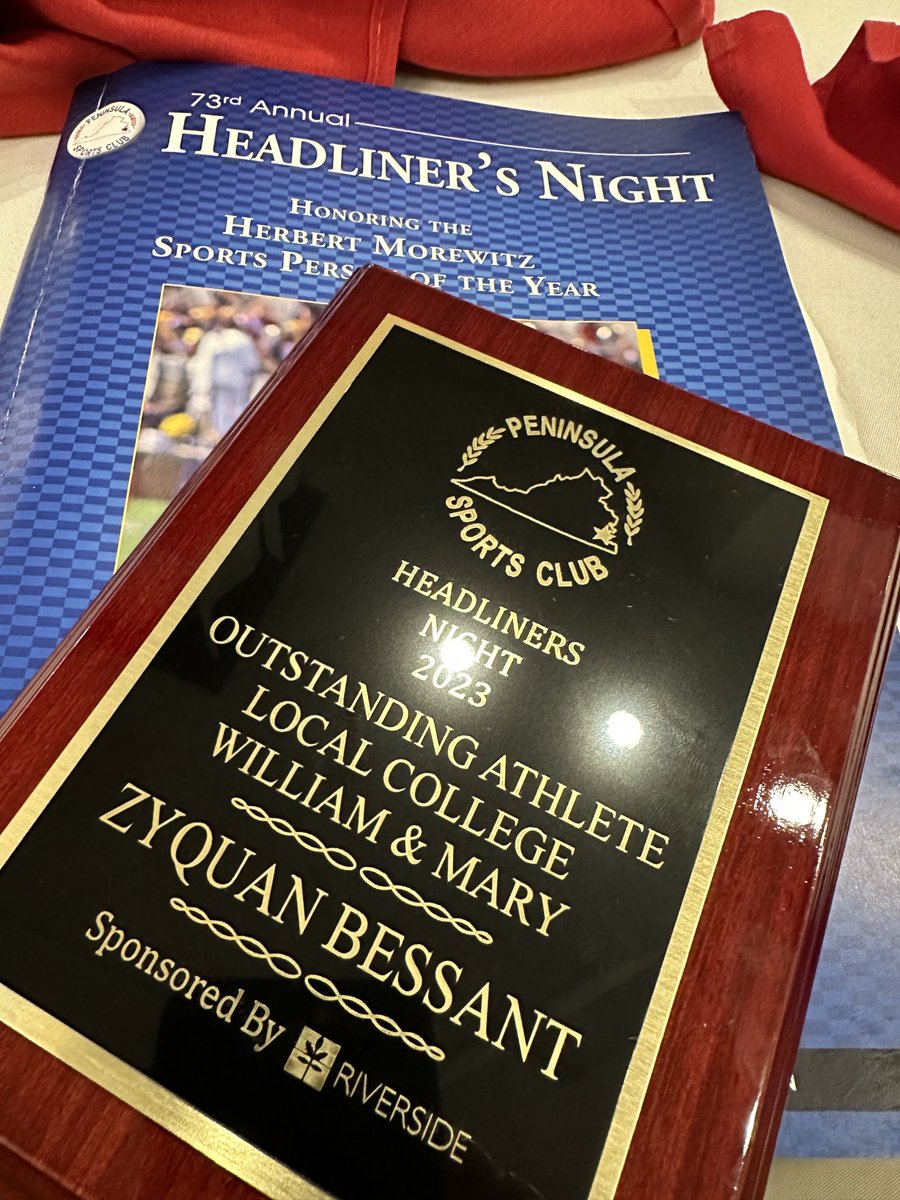 CoachMikeLondon's tweet photo. Honored to accept the award for “Termite” our Capt &amp; Teammate at the Peninsula Sports Club event tonight. ⁦@WMTribeFootball⁩ https://t.co/LpjDcdhAdu