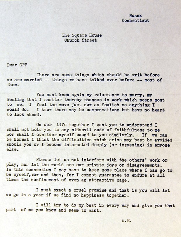 RT @ask_aubry: Amelia Earhart's letter to George Putnam, clearly setting boundaries for their marriage. https://t.co/R2jKpT9nju