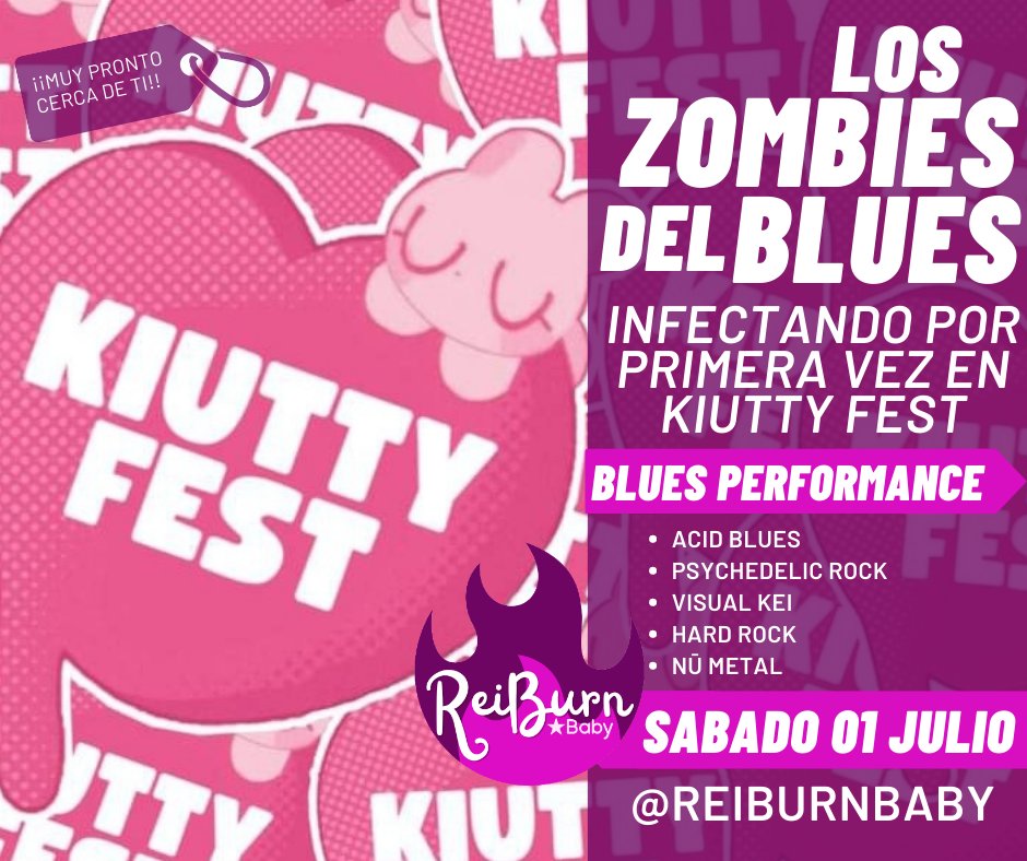 ReiBURNBaby's tweet image. The Blues is dead but his corpse walks among us

We are the Zombies of Blues

A performance with the best of Acid Blues Psychedelic Rock &amp;amp; Nu Metal is coming to Toluca City 

Prepare for an explosion of feelings who try to remember some forgotten concepts about contemporary music