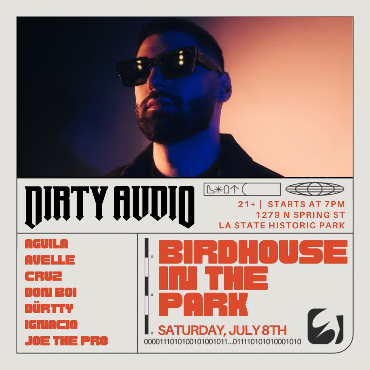 adriaaan_dlc's tweet photo. It’s not every day you get the LA BASED legend himself for a epic event! 🔥 

BirdHouse LA presents: 

JULY 8th | BIRDHOUSE IN THE PARK 
LA STATE HISTORIC PARK

@dirtyaudio 
(House Set)
TICKETS LISTED BELOW 👇🏽 https://t.co/TVmXalQzLa