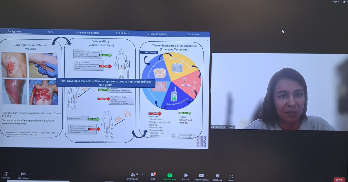 Congratulations Johanna on a fantastic final #MPhil presentation! 🥳She has made amazing progress on a soft robot device that provides in vitro stimulation of #MEW #scaffolds for modulation of #cell behaviour @joisper @edmundpickering @NaomiCPaxton @BLeeDevlin @DrMiaWoodruff