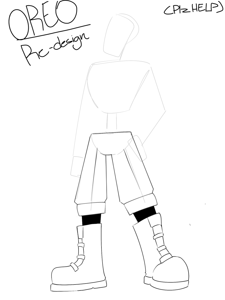 GodsSandwich's tweet photo. Can anyone help me redesign Oreo? Plz.. I NEED SOME FELLOW ARTIST HELP RE-DESIGNING THIS MAN #helpmeplz https://t.co/DqaI630WUL