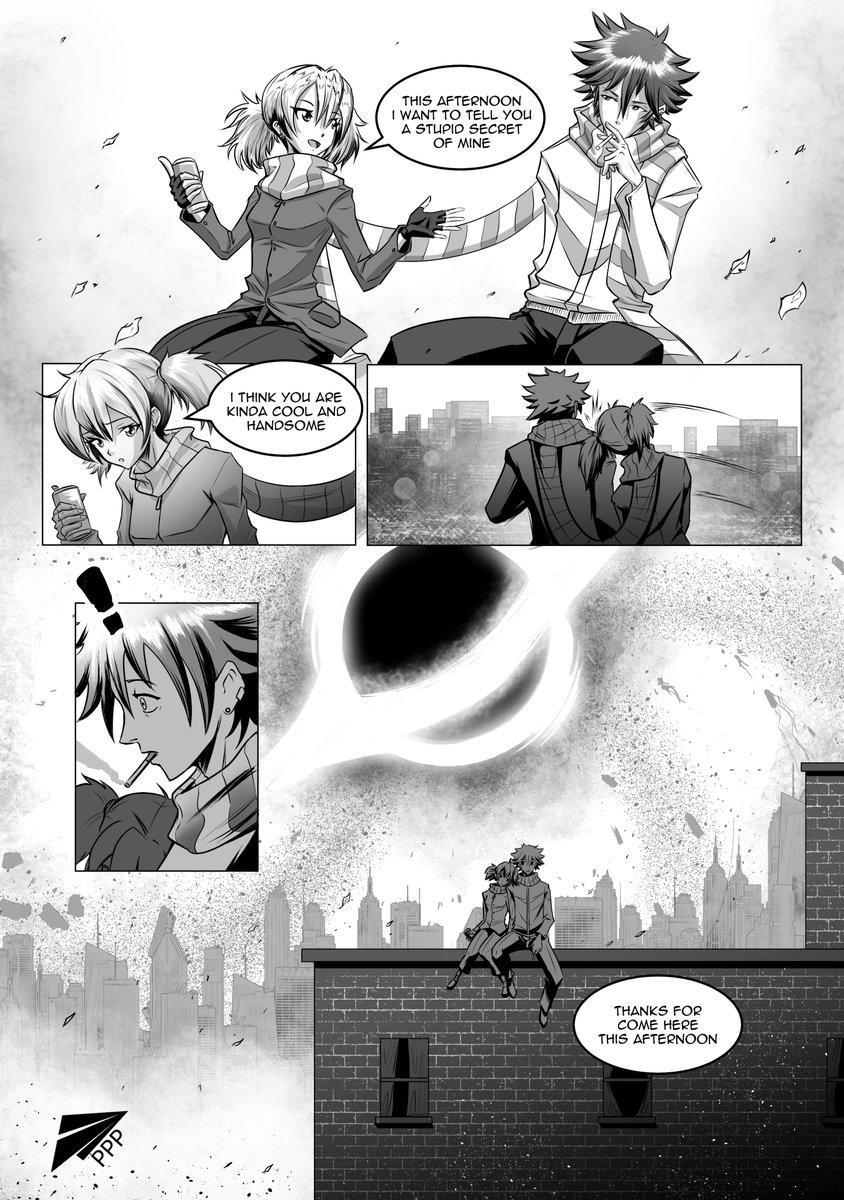 PPPComics88's tweet photo. A short story of the begining of something in the end of everything.
#webcomic #endoftheworld #oneshot https://t.co/VG7GMtJMCj