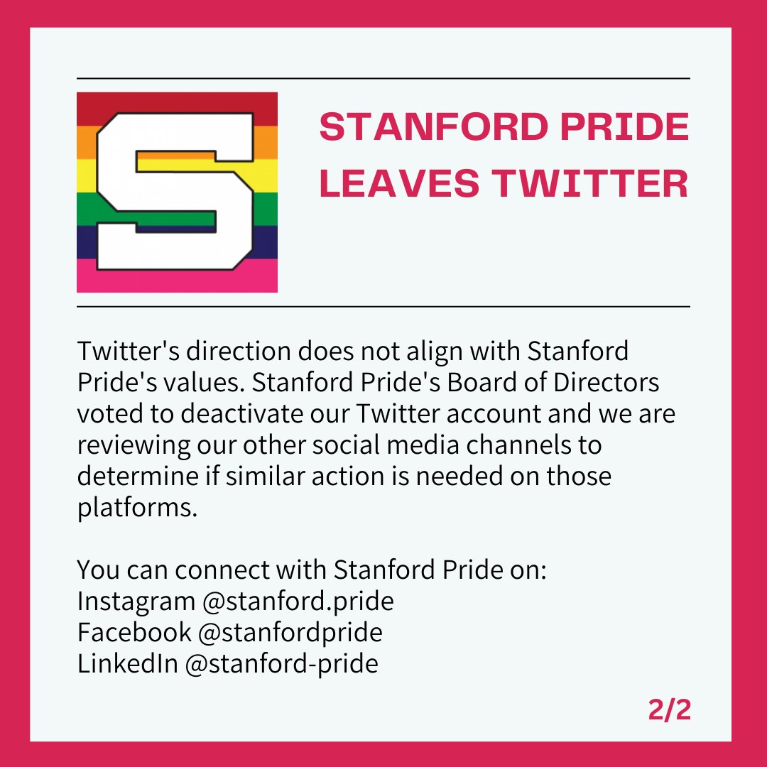 Stanford Pride tweet media