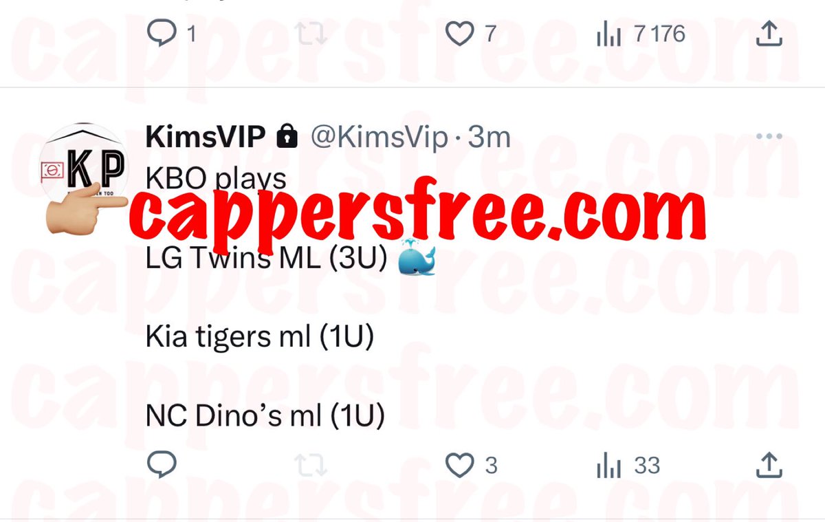 cappersforfree's tweet image. #KimsPicks