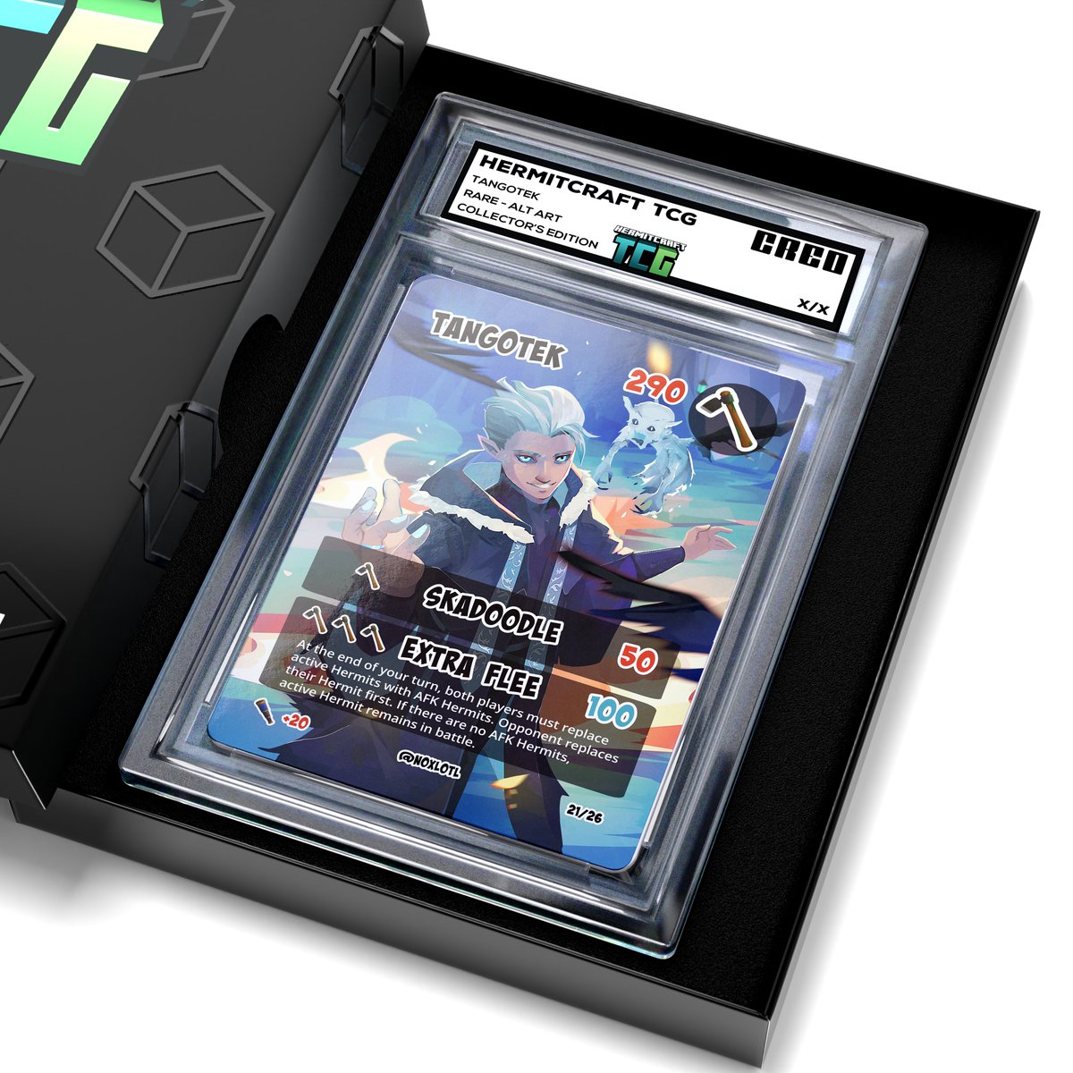 TangoTekLP's tweet photo. Here it is! My rare dungeon master TCG card! I'll be signing an unlimited amount of these so if you want one, you got it!

Cards go on sale July 1!
https://t.co/2hSzxeHMT9 https://t.co/HMls0zxg3X