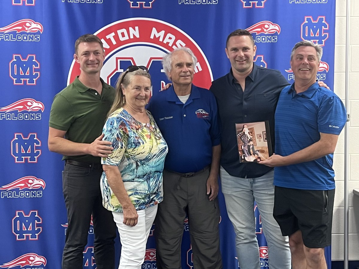 ClintonMassieAD's tweet photo. We are very honored to officially name our Wrestling Gym after Coach Bob Thobaben! Thanks to all who came to speak today to recognize such an impactful person in and out of athletics! https://t.co/sT9Vy075F7