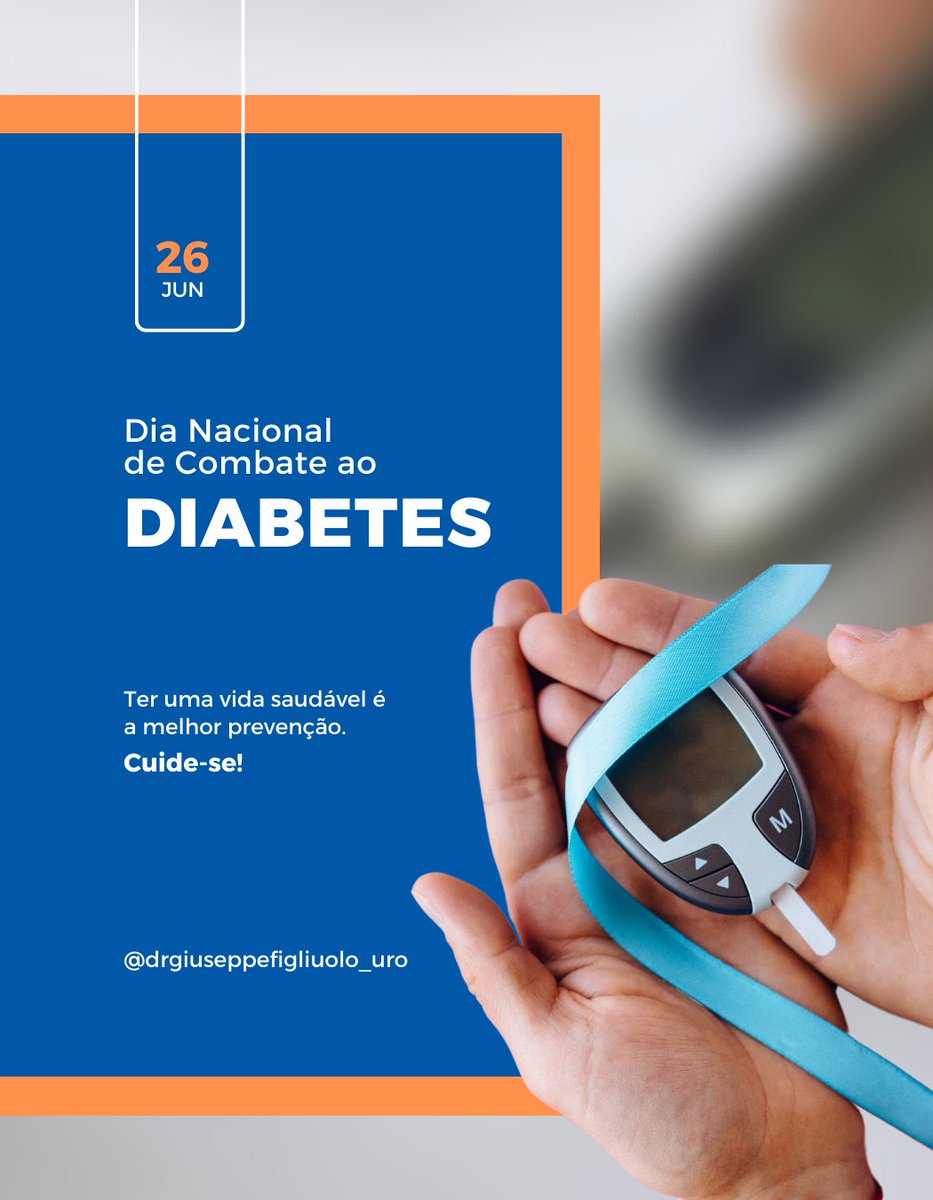 giuseppefigliu4's tweet image. #dianaciobaldodiabetes 

Hoje, é o Dia Nacional do Diabetes, data voltada à conscientização sobre a doença !

Quando descontrolada, ela pode levar à amputação dos membros inferiores, à cegueira, além de também levar à insuficiência renal. #façasuaparte 

Cuide da #saude ! 🙏👏🤝