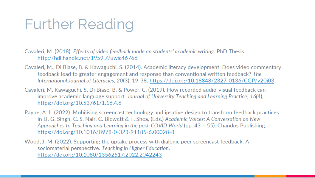 ShellCavaleri's tweet photo. @ameenalpayne @AheConference Ahhhh ethics - good luck with that🤪 Will keep an eye out for your upcoming publications. I forgot to mention that I mentiontioned your chapter and @Dr_JamesWood  's paper on video feedback on my 'Further Reading' slide at the AHE Conference - both are great reads!! 😀 https://t.co/xFJSIdTkyB