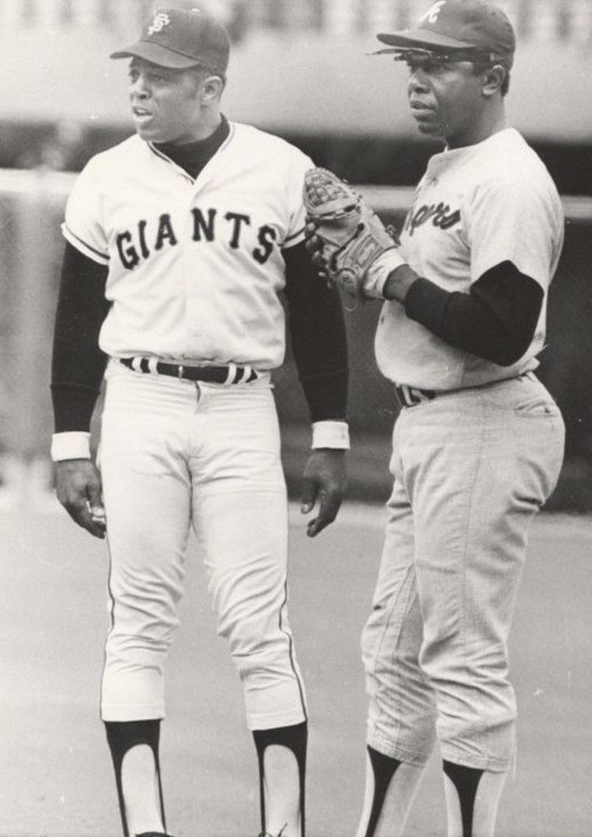 Willie Mays and Hank Aaron