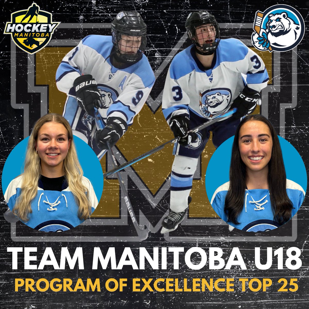 Congratulations to ICE players <a href="/sstephaniejacob/">stephanie jacob</a> and Breanne Comte on advancing to the next round of the Female U18 Team Manitoba roster. 

The final stage of the 2023 Female U18 POE process will see the team compete at the 2023 National Women’s U18 Championship.
