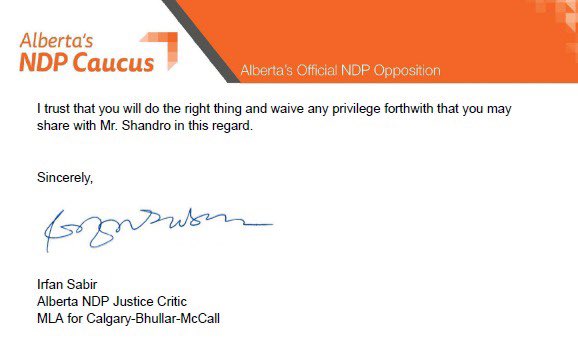 Danielle Smith owes Albertans full accountability regarding her interactions with Tyler Shandro in Pawlowksi’s case and her interference in the justice system. She must waive any privilege she shares with Tyler Shandro to ensure he can speak freely in this matter.
#ableg #abpoli