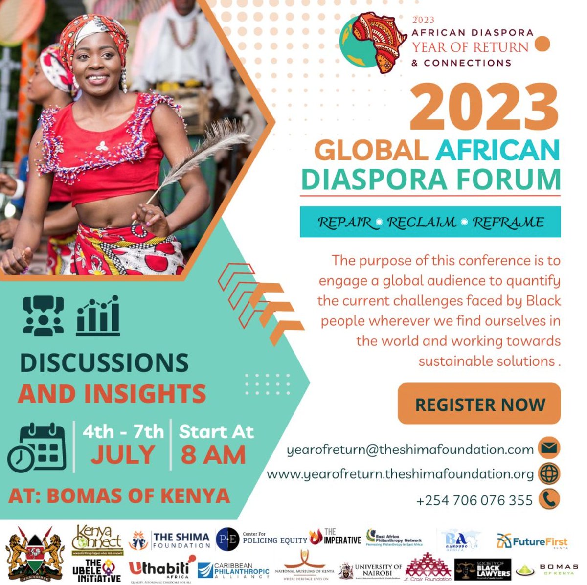 We are here at <a href="/2023_and/">2023 Year of Return and Connections</a> - are you here? The Global African Diaspora Forum theshimafoundation.org/theyearofreturn #ubeleinkenya