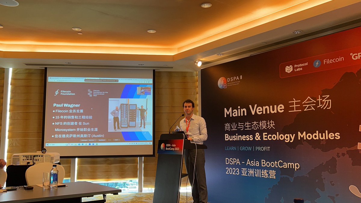 Titannet_dao's tweet photo. ✨The #DSPA-Asia BootCamp, which has been eagerly anticipated, is currently being held at the Conrad Hong Kong from June 26th to 27th! 🔜
🔅#Titan was invited as a guest and mentor of the training camp and delivered a wonderful speech！#Filecoin #Filplus https://t.co/yEmKpJHTuX
