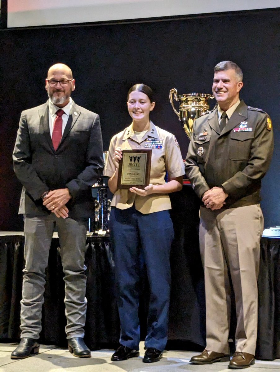 LtCol Wells receiving the Marine Corps finalist award at JLAB National Academics Competition! Catholic University Washington DC.