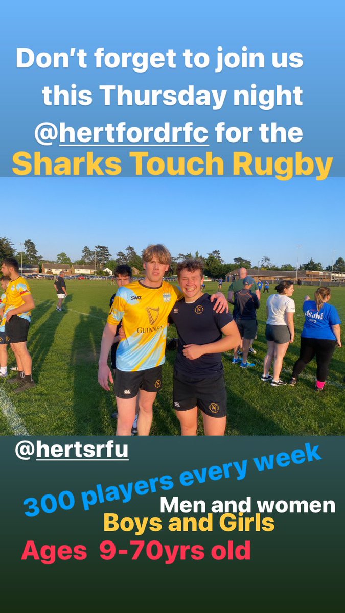 Come along and see the action for the biggest and best touch tournament in <a href="/hertsrugby/">Herts Rugby</a> 😎🏉🙌