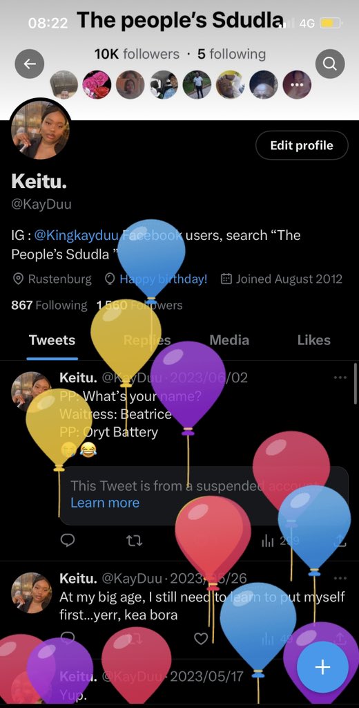 KayDuu's tweet photo. Balloons on my profile 🎈🎈🎈🎈🎈🎈🎈🎈🎈🎈🎈🎈 https://t.co/wTkN6XAb95
