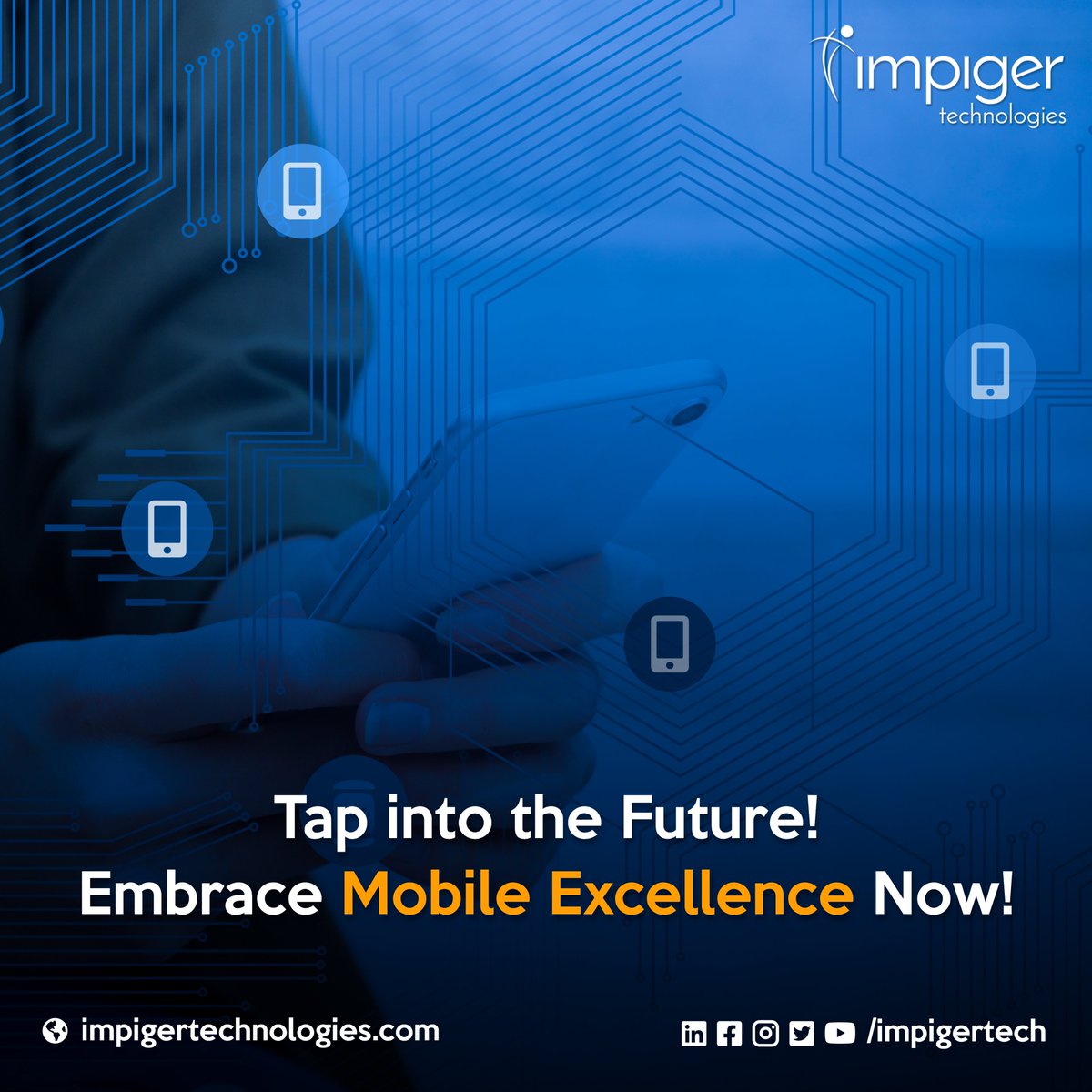 ImpigerTech's tweet image. Step into the world of limitless possibilities with our #MobileApplicationDevelopmentServices. From groundbreaking concepts to seamless #UserExperiences, craft #innovative #MobileSolutions that drive #DigitalTransformation and #CaptivateAudiences. Visit: impigertechnologies.com/mobile-applica…