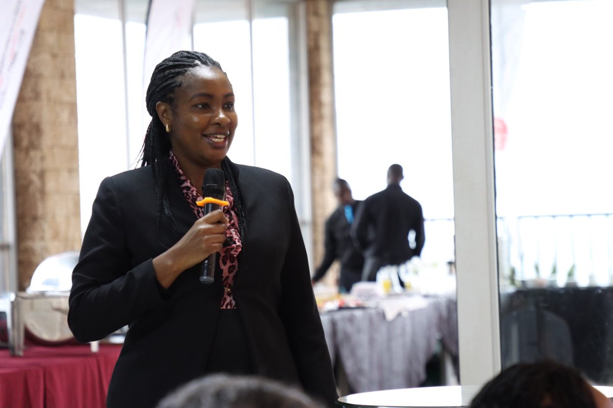 WCD_Kenya's tweet photo. Our Co-Chair and an Associate Director @KPMGEastAfrica, Rose Mbugua gives the welcome remarks at the ongoing @WCD_Kenya ESG &amp; Sustainable Finance breakfast forum. https://t.co/WtjfQw6DST