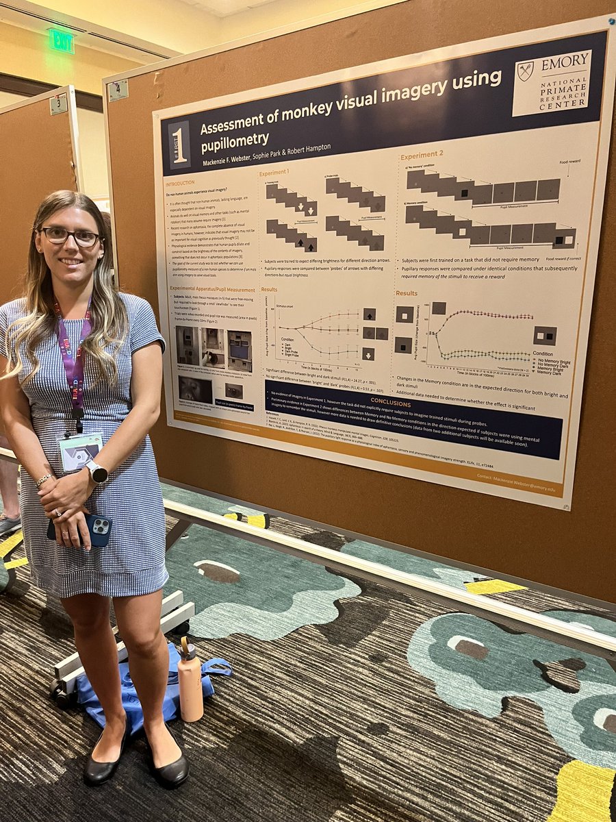 Dr. Mackenzie Webster, Emory FIRST IRACDA Fellow, at the #IRACDA2023 annual conference to share her research on the assessment of monkey visual imagery using pupillometry.