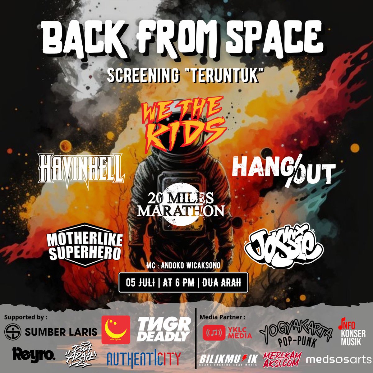 Bertemu lagi mamen, Back From Space, We The Kids Screening “Teruntuk”, Tanggal 05 Juli 2023, Gaskan.