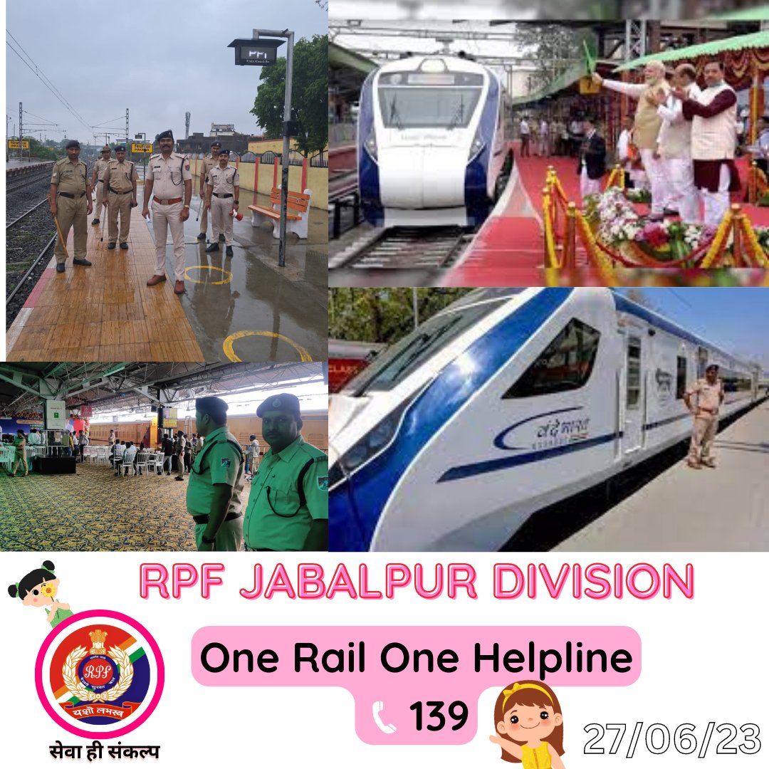 rpfwcrjbp's tweet photo. PM Modi will inaugurate 5 cutting-edge Vande Bharat trains, connecting all electrified states.  
#RPF, GRP, and State Police are fully prepared to ensure safety and security. Get ready for a remarkable journey and a new era of rail connectivity! https://t.co/AgpdLxgfhQ
