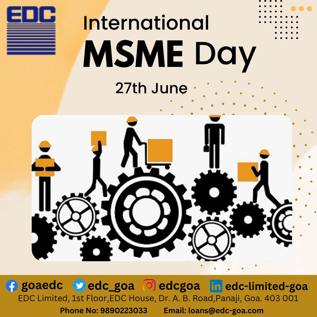 Happy International MSME Day! Take your business to the new heights with MSME Term Loans.

#internationalmsmeday #msmeday2023 #msmeday #msmeloans #termloans #msme