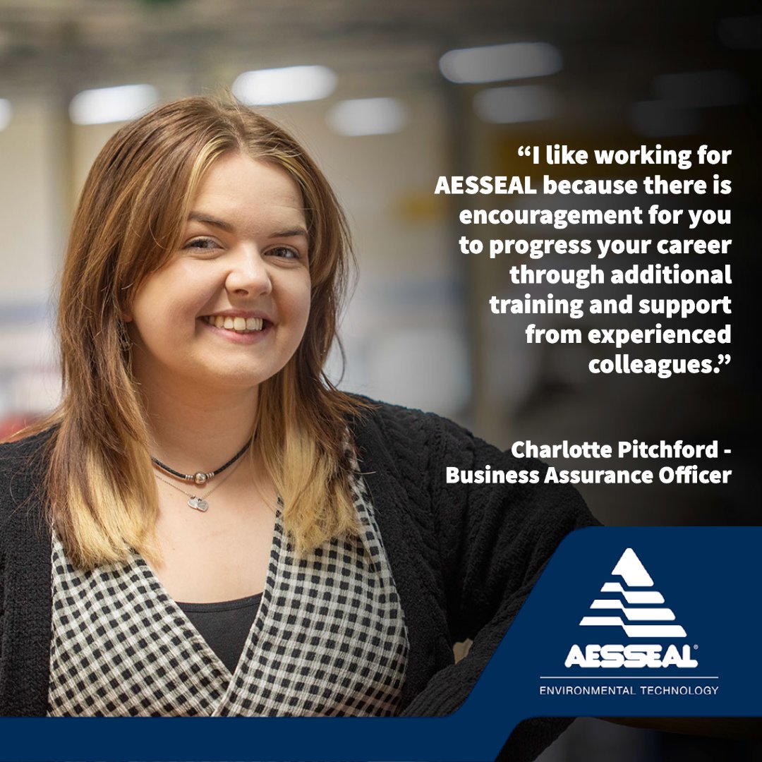 AESSEALplc's tweet photo. Allow us to introduce Charlotte who finds great satisfaction in her role at our company, thanks to the abundance of professional growth opportunities available to her.
Click here to find out more about careers: https://t.co/Z5XJHFdDhA
#AESSEAL #careers #success #successstories https://t.co/HbfKQ1HYy0