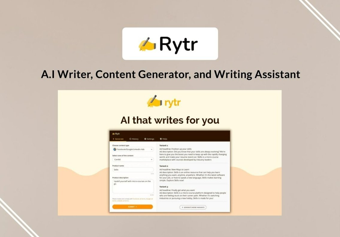 techexposal's tweet image. The Best Affordable AI-based Writing Software That Automatically Creates AMAZING Content for You!
Read our blog: wp.me/peaFjj-2vM
#aiarticlewriter #aicontentwriter #aiblogwriter #Rytr #aicontentwritingtool #AiWriter #aiwritingtool #aiwritingtools #AppSumo #techexposal