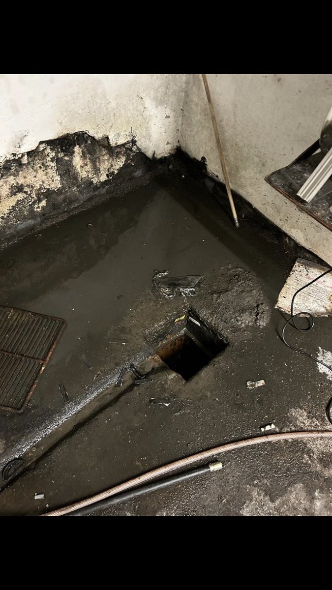 Call out to a blockage in a basement drain #staffordshire #stokeontrent #localbusiness #localdrainage #drainsfast #drainagesolutions