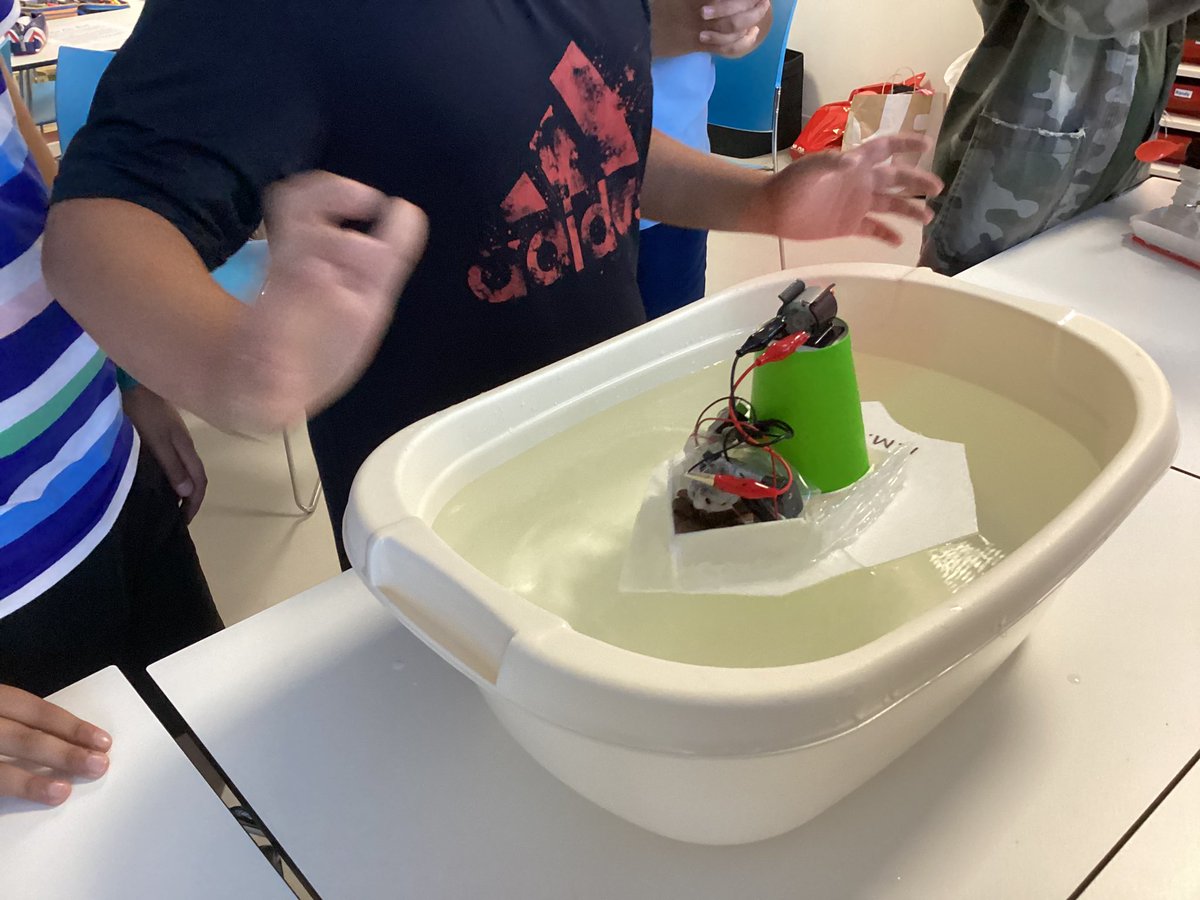 #STEM Week Success! It was fun to test and display our fan boats!