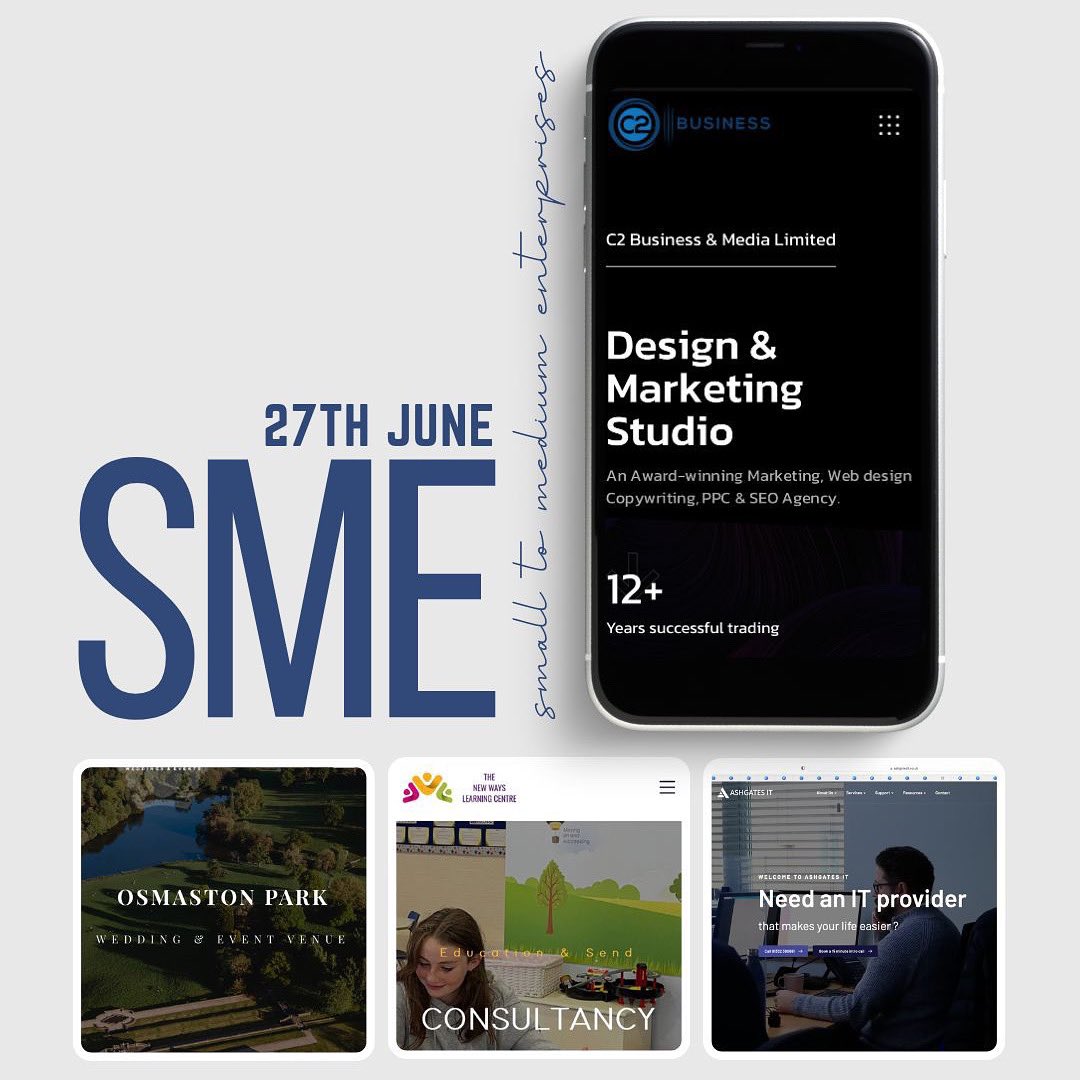 #NationalSmallandMediumSizedEnterprisesDay #SMEs make up an essential part of the private sector business landscape. We at C2 are an SME &amp; so too are 99% of our wonderful clients over the last 12 years, so join us celebrating SMEs today &amp; every day!
#SMEDay #SupportSmallBusiness