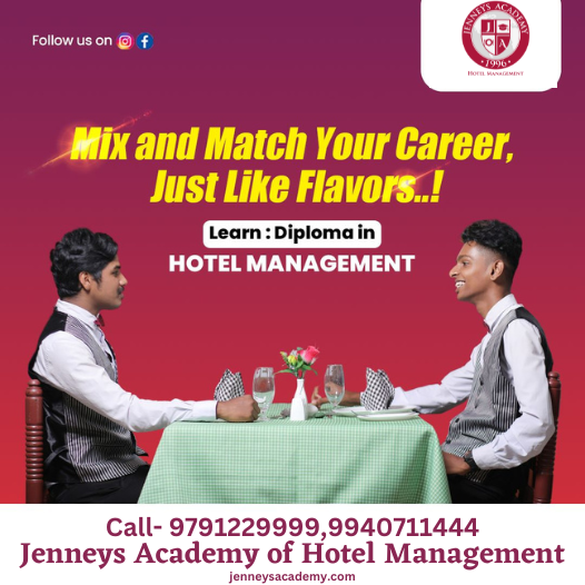 JenneysAcademy's tweet photo. Mix and Match Your Career just like flavours...Learn Hotel Management for your bright career

Jenneys Academy Of Hotel Management is the "FIRST CHOICE FOR FUTURE HOTELIERS". Join today and you will be one step closer to your dreams!

 #Trichy #hospitality #JenneysAcademy https://t.co/5iyciaS0V2