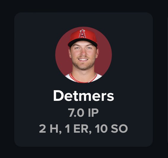 the fact that THIS got a ND and detmers still has a 1-5 record just goes to show how fucking stupid the system is wins and losses on pitchers is