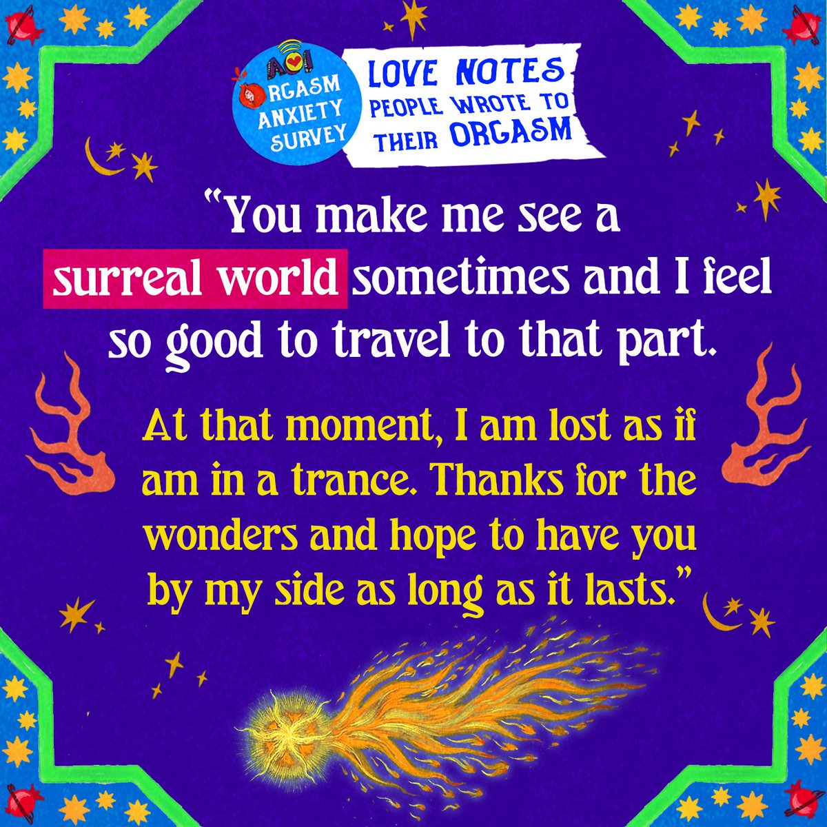 AgentsofIshq's tweet photo. #DearOrgasm - you open up a surreal world for me and leave me in a trance!
Charam sukh praapti for real!
#LoveNotesToYourOrgasm #SurrealWorld #Climax #Trance #Pleasure https://t.co/WZC9iM1CKY
