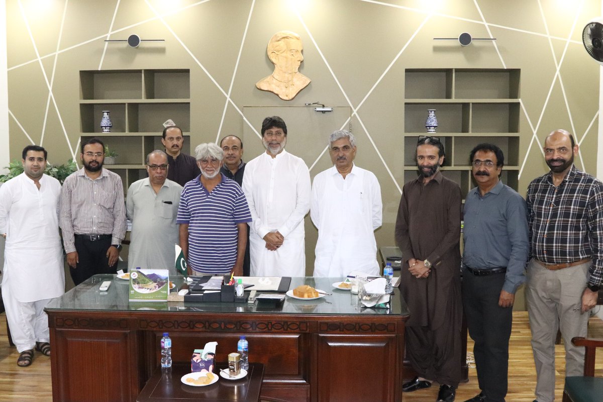 Worthy Secretary Irrigation Department, Mr. Zareef Iqbal Khero visit of the office of Chief Engineer Kotri Barrage regarding barrage related issues