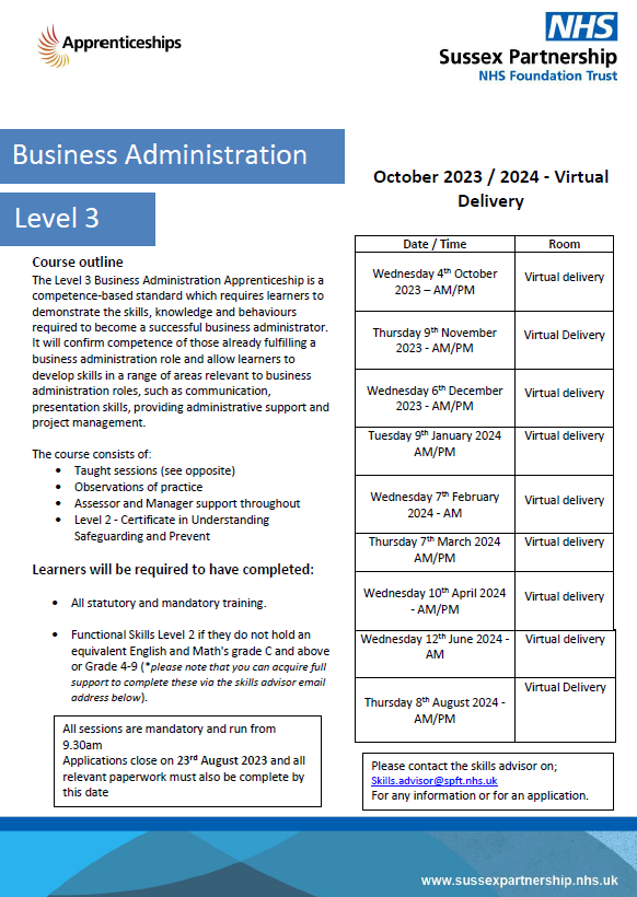 DevelopmentSpft's tweet image. Are you interested in Business Administration ? We have a course starting in October. Get in touch with the Education and Training team, if you would like further details. @beady_stace @SPFT_FuncSkills @SpftA