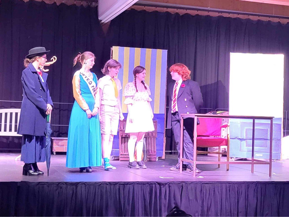 MissBMusicT's tweet photo. Tickets for Mary Poppins are still available either from the school office or on the door. We have had a great time rehearsing the show and can't wait to perform for you all!! 🎶🦜☂️🎉@DouglasEwartHS https://t.co/FBrz9bdzYk