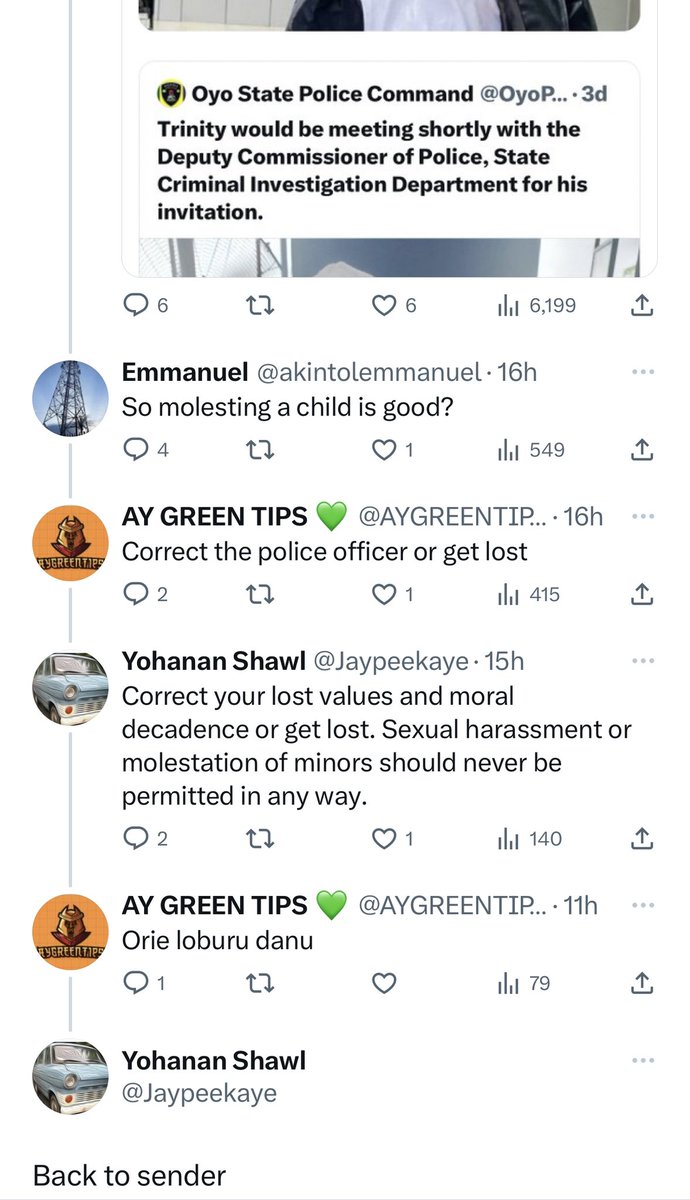 jpsoge's tweet photo. @AYGREENTIPS0 @akintolemmanuel @drpenking So why did you insult and block that guy after he pointed out some salient points to you? https://t.co/vxELHpDODj