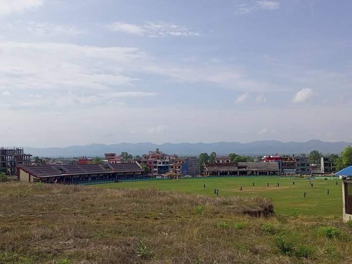 Under Construction Deukhuri Cricket Stadium, Dang.