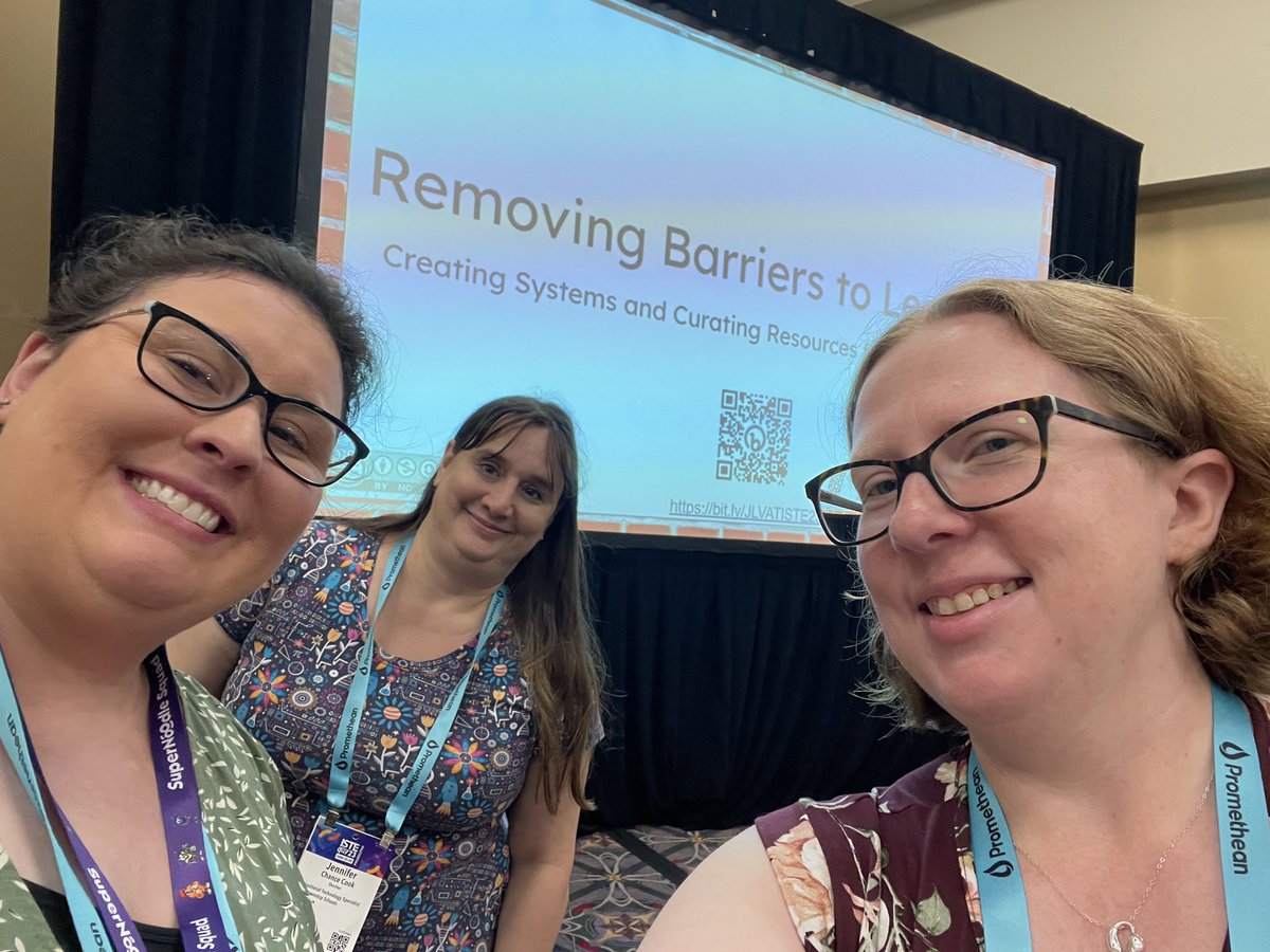 krumclass's tweet photo. Day Two of #ISTELive included presenting with my favorite #PerryPD ladies! Thank you to all who attended our session. https://t.co/W5ZNSLQcQ8