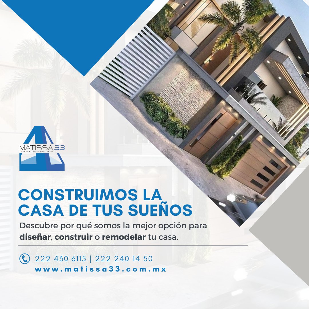 Matissa33's tweet photo. ¿Quieres construir o remodelar tu casa? 🏠
Conoce todos nuestros servicios 👇

🏠 Construcción
🏠 Remodelación
🏠 Diseño de Interiores
🏠 Proyectos Ejecutivos
🏠 Levantamiento topográfico
🏠 Levantamiento arquitectónico
🏠 Mantenimiento
🏠 Renders | Renders 360°
🏠 Tour 360° https://t.co/2ms7FhXxXn