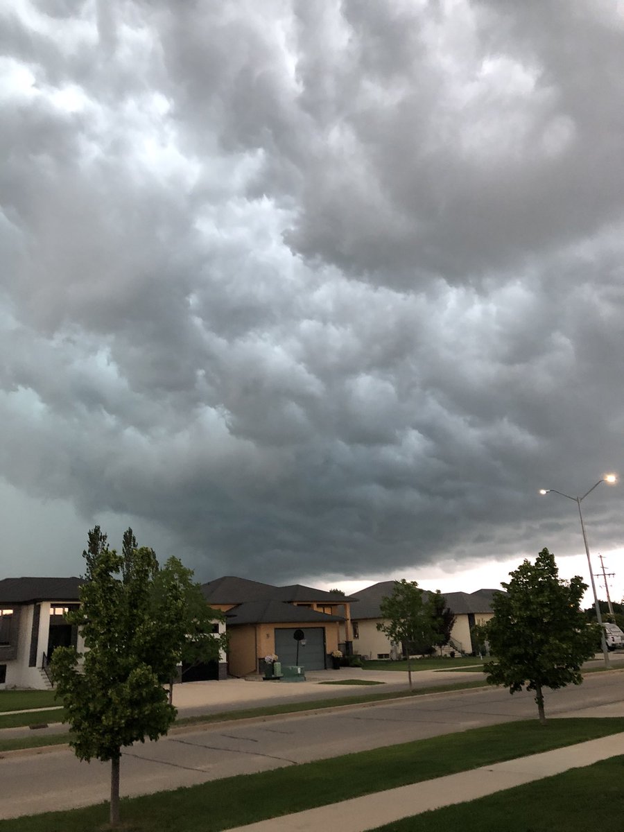 And now we get some rain.  ⛈️#mbstorm