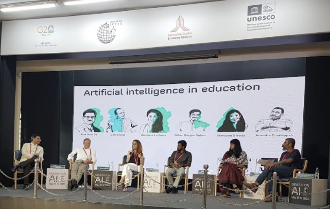Delphine Le Serre (@dleserrefrench) on Twitter photo First inspiring panel and discussions about #AI and #education
<a href="/UNESCO_MGIEP/">unesco_mgiep</a> in India
What should we teach in tomorrow’s classrooms? Why ? And how ? First inspiring panel and discussions about #AI and #education
<a href="/UNESCO_MGIEP/">unesco_mgiep</a> in India
What should we teach in tomorrow’s classrooms? Why ? And how ?
