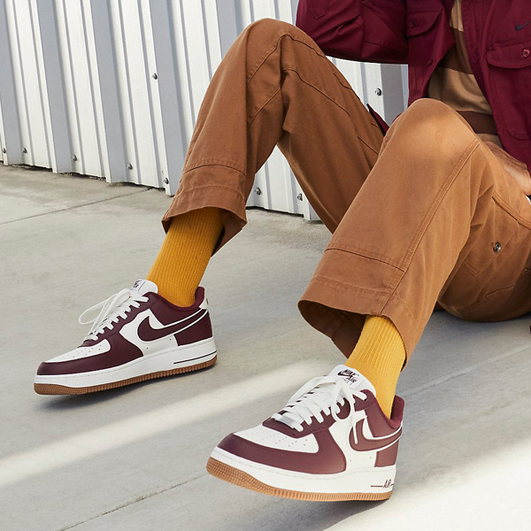 Kicks Deals on X: You can SAVE $40 on the gum-soled sail/night maroon Nike  Air Force 1 '07 LV8 at $89.58 + FREE shipping. BUY HERE ->   (promotion - use code