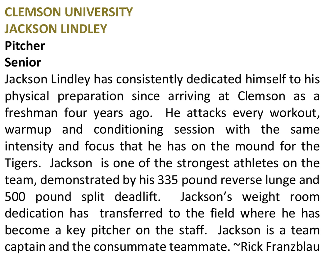 Clemson Baseball tweet media