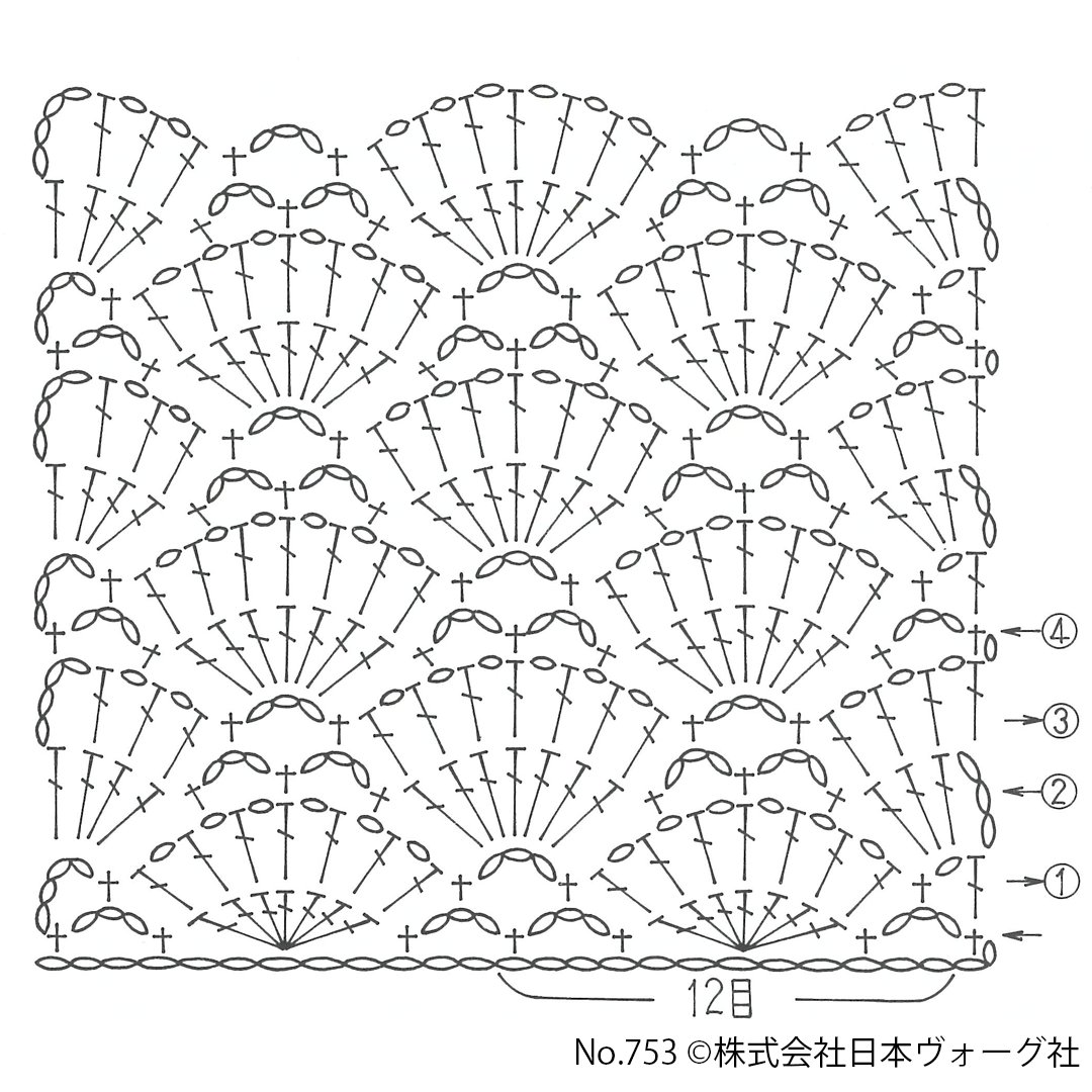AmimonoChannel's tweet photo. 6月27日のお題：No.753

今週はかぎ針編みの扇形模様です。わりとシンプルな模様なので、補足等は特にありません。
この長編みを束に拾って編んだときにでる表情が好きなんですよね〜。
#模様編1000KCAL2023 #編み物 #かぎ針編み

記事はこちら
https://t.co/3iQqr3yGUv https://t.co/SRyIdZdJoC