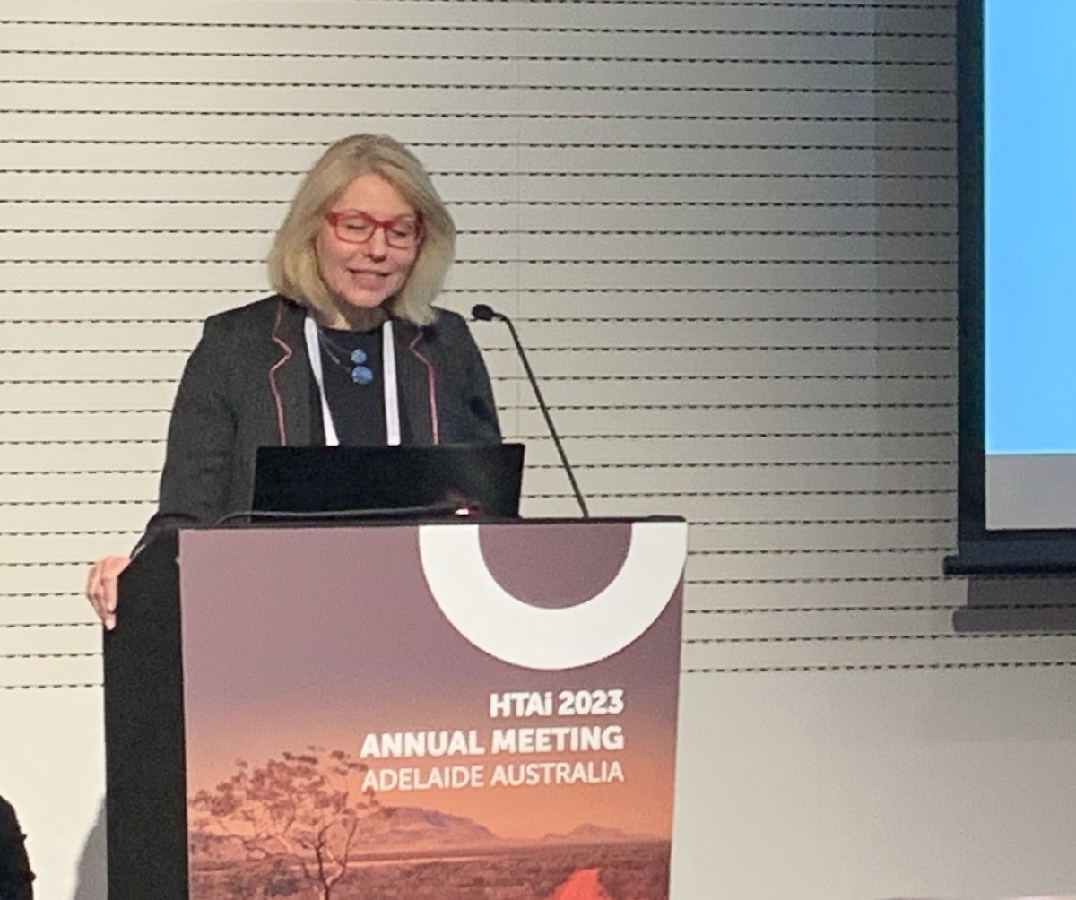 Does HTA have a role to support sustainable health systems? Yes we do says Nicole Mittman from <a href="/INAHTA_Network/">INAHTA</a> member  @CADTH_ACMTS where they are building internal capacity in the area of climate change and environmental sustainability. Hear hear! <a href="/SBU_en/">SBU Sweden</a> #HTAi2023Adelaide