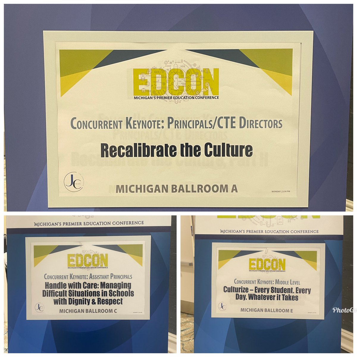 casas_jimmy's tweet photo. Had the privilege of working w/two of my former assistant principals today in Michigan at the @massp conference in Traverse City, MI. Never imagined that it would all go full circle some day and we would be back together again doing what we love best - teaching &amp; coaching admin. https://t.co/JtTmzIpmeK
